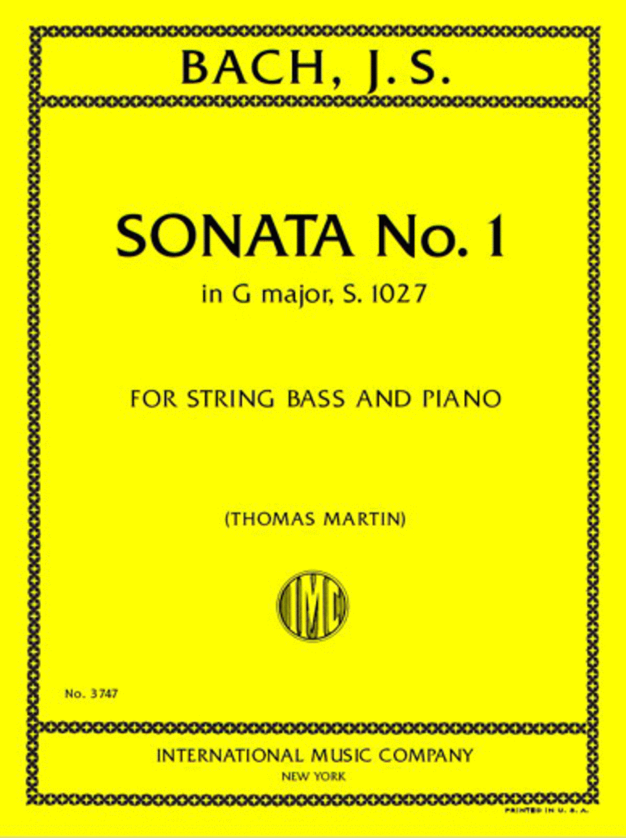 Sonata No. 1 In G Major, S. 1027