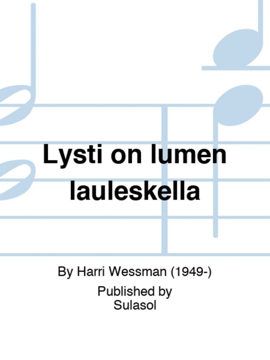 Lysti on lumen lauleskella 4-Part scores gallery preview page 1