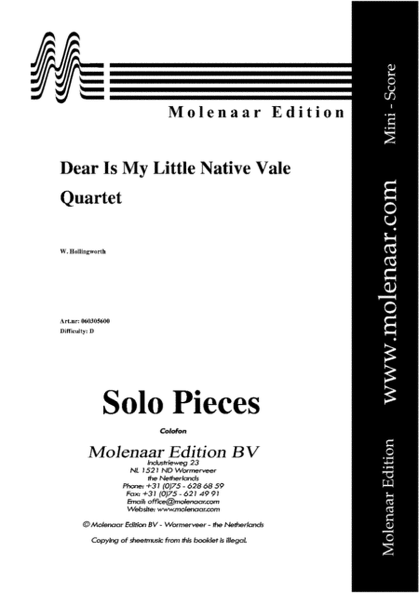 Dear is My Little Native Vale