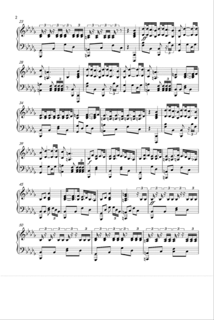 Believer Believer Piano Solo scores gallery preview page 2