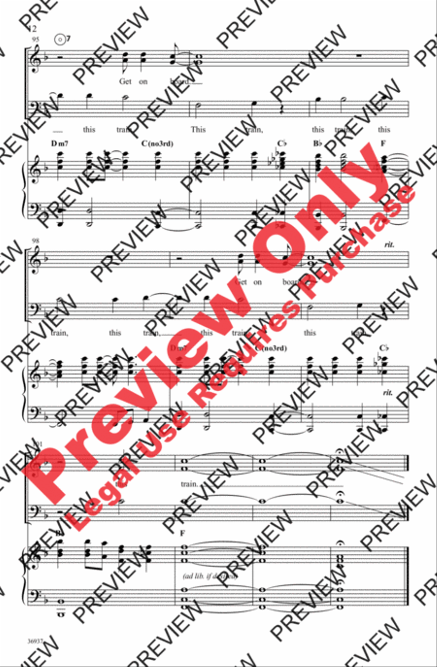 People Get Ready 3-Part scores gallery preview page 12