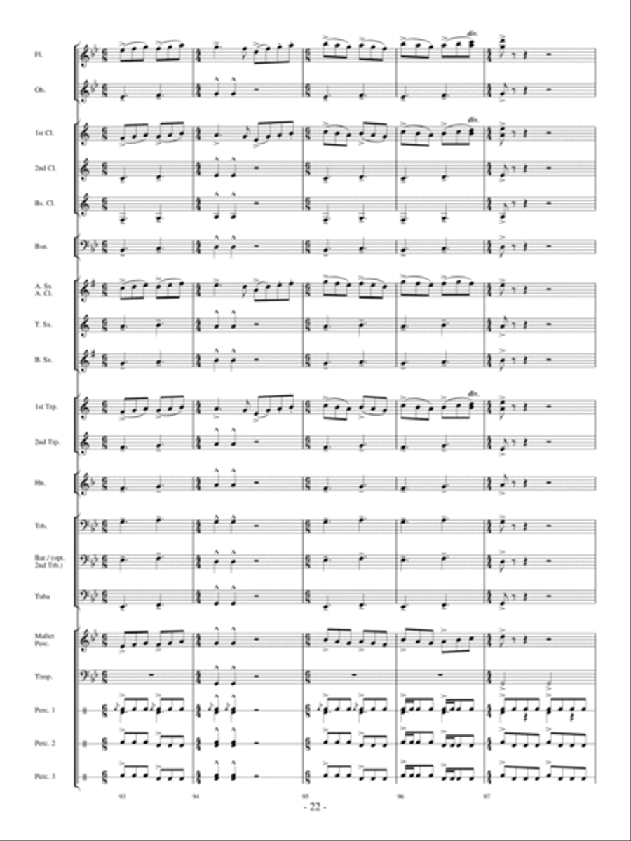 Panther In The Sky Concert Band scores gallery preview page 21