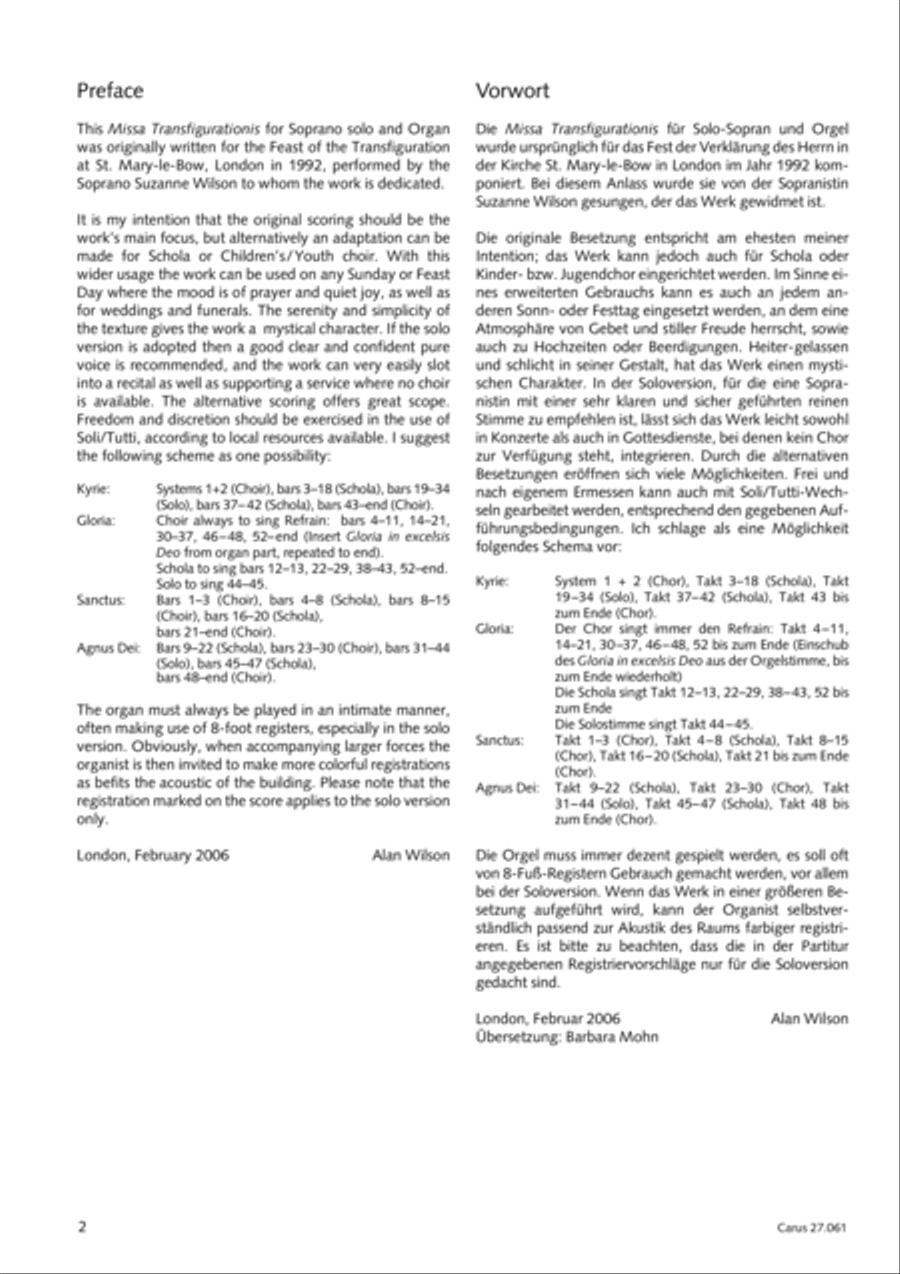 Missa Transfigurationis Missa Transfigurationis Women's Choir scores gallery preview page 3