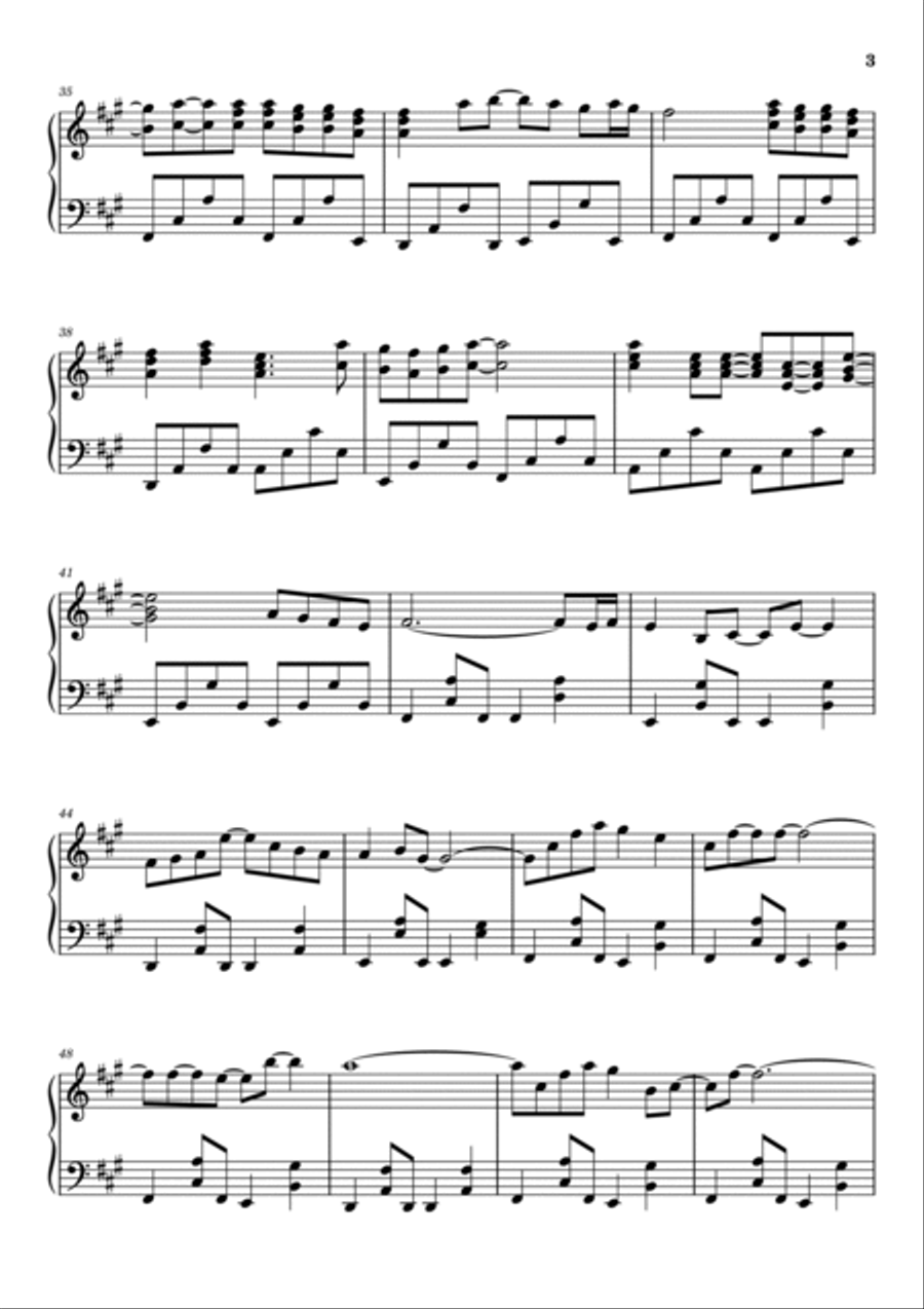 Everytime We Touch Piano Solo scores gallery preview page 3