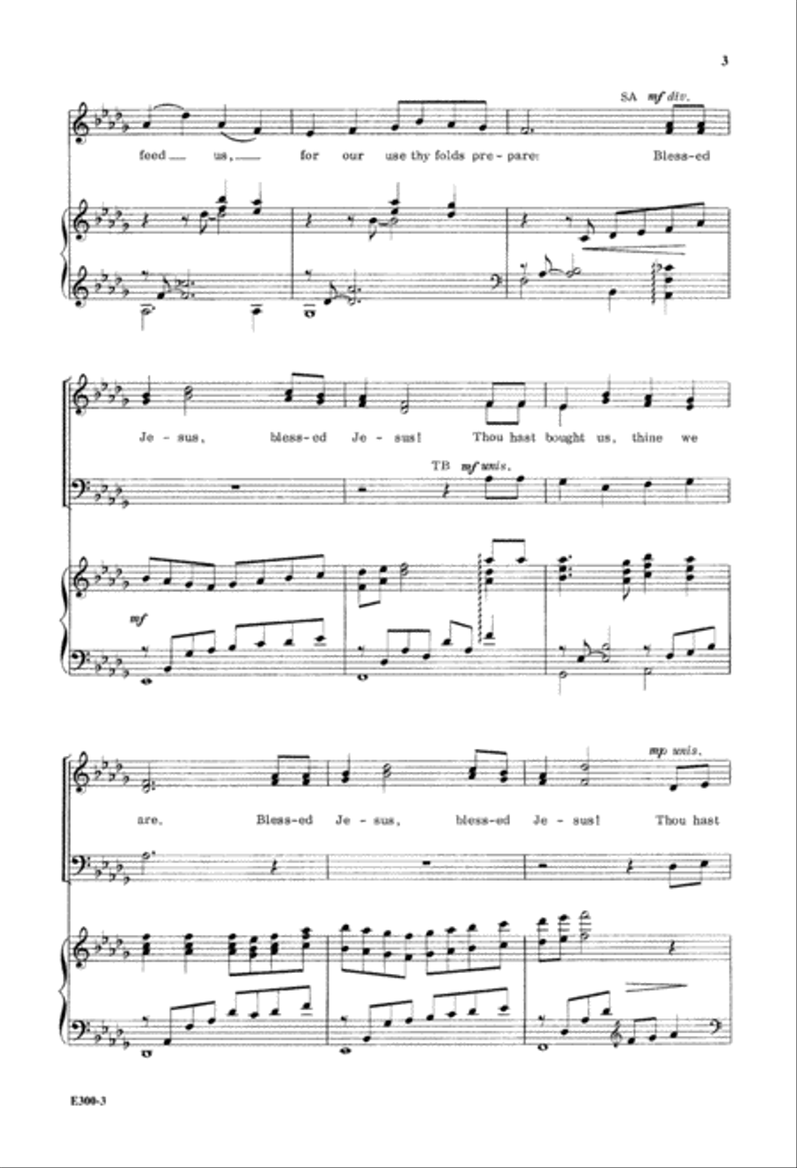 Savior, Like a Shepherd, Lead Us 4-Part scores gallery preview page 4