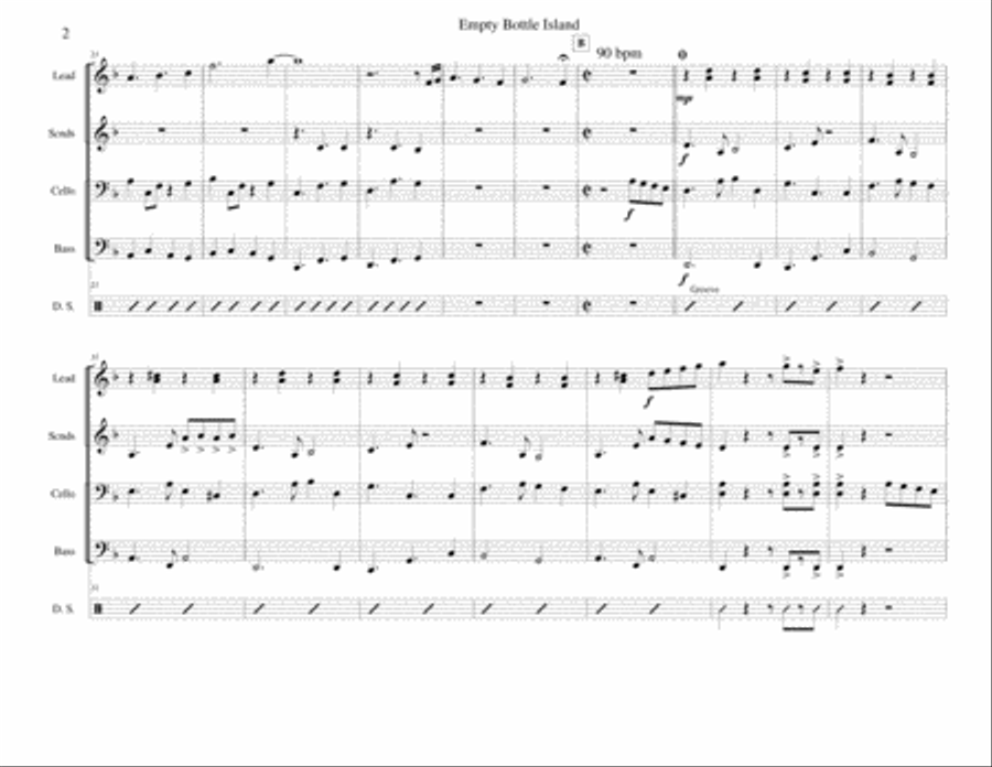 Empty Bottle Island for Steel Band Steel Drum Band scores gallery preview page 2