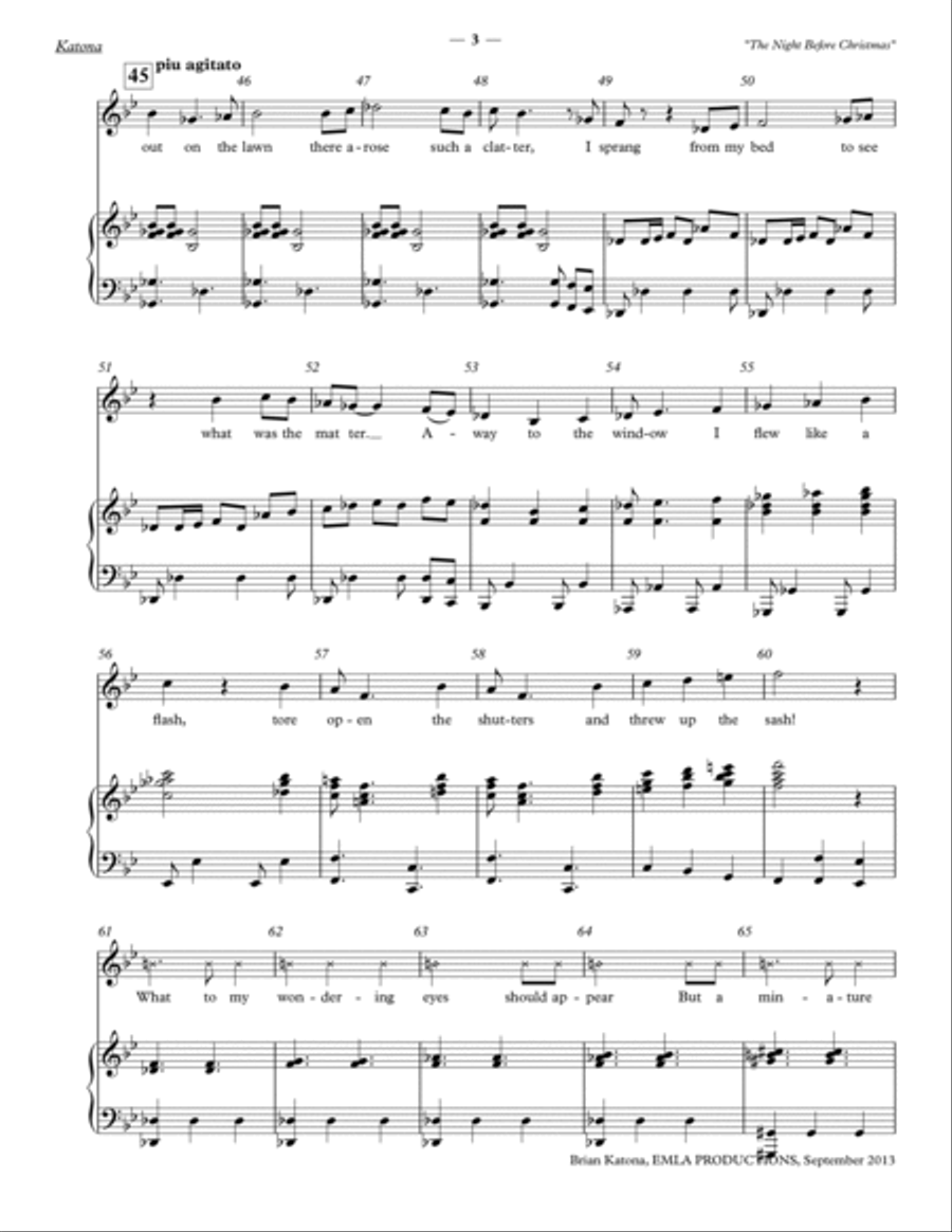 Twas The Night Before Christmas Voice Solo scores gallery preview page 3