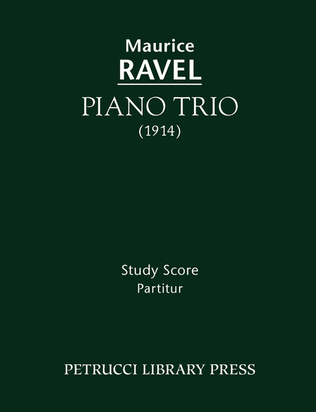 Book cover for Piano Trio, M.88