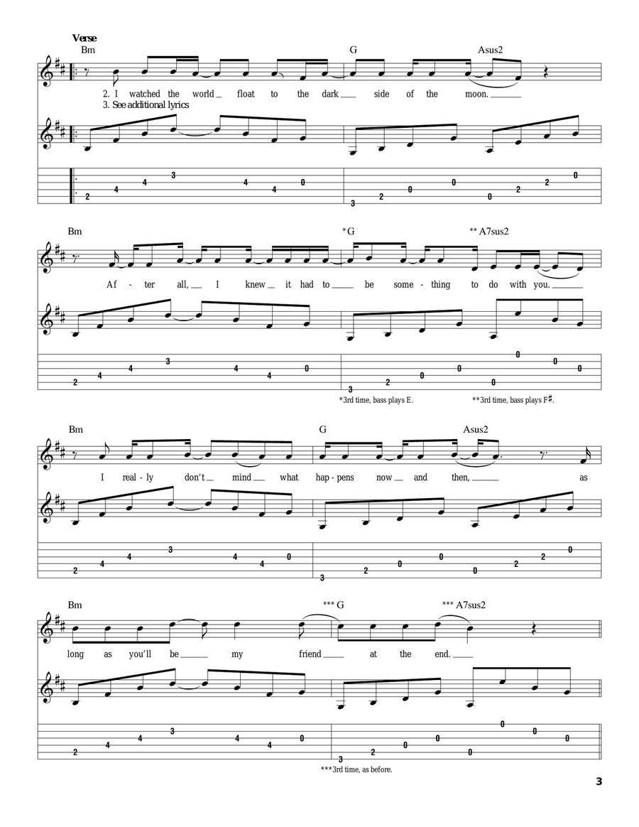 Kryptonite Acoustic Guitar scores gallery preview page 3