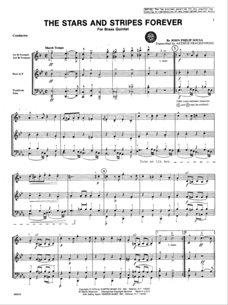 Stars And Stripes Forever Horn scores gallery preview page 2