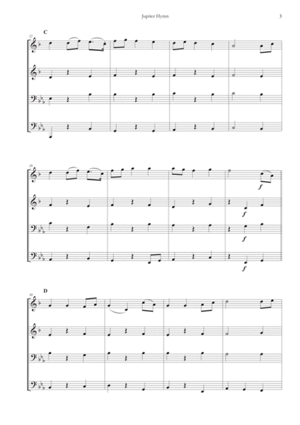Jupiter Hymn from "The Planets" for Brass Quartet image number null