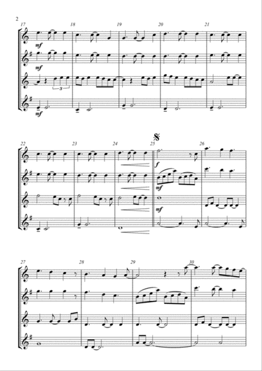 All Of Me Woodwind Quartet scores gallery preview page 2