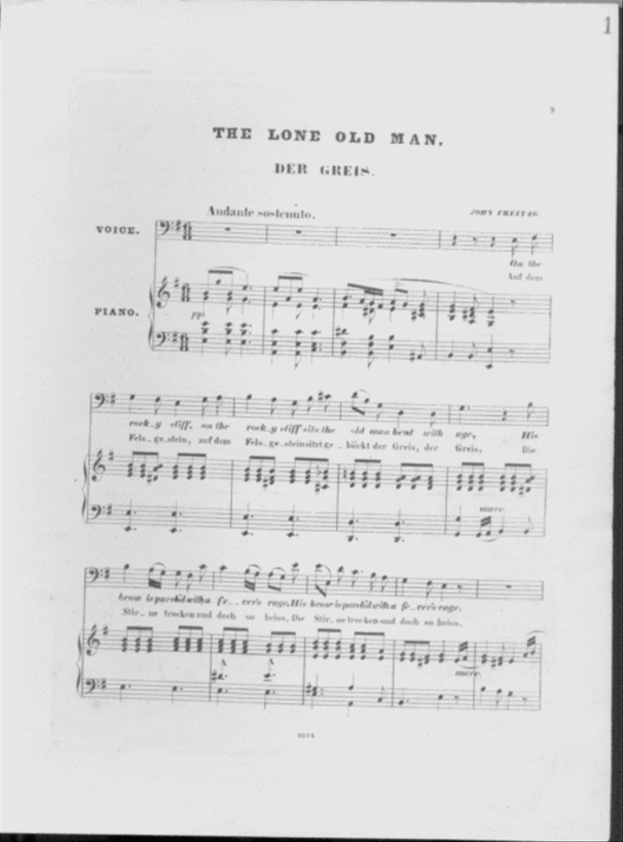 The Lone Old Man Voice scores gallery preview page 2