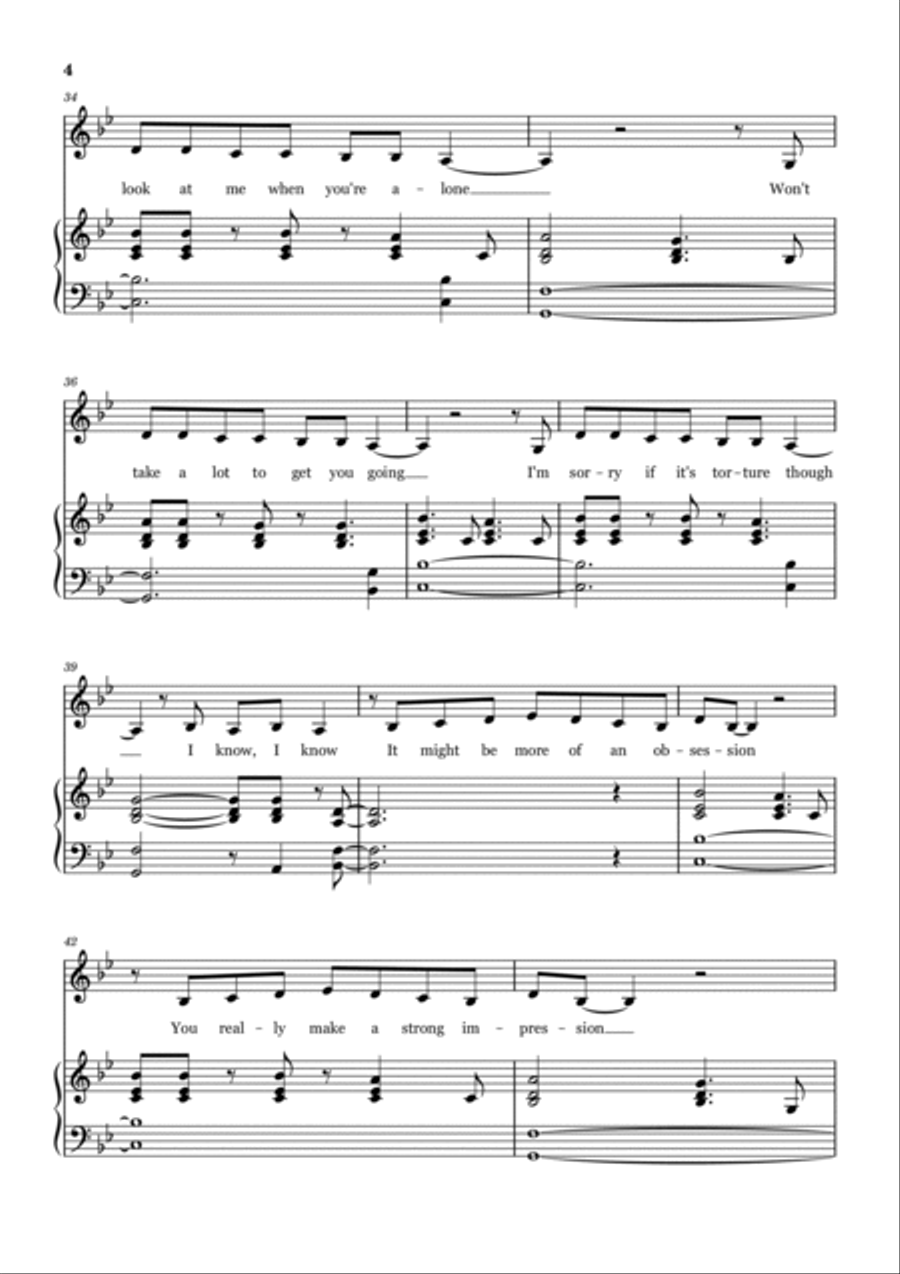Billie Bossa Nova Voice scores gallery preview page 4