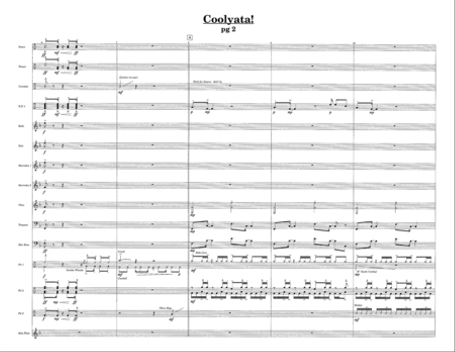 Coolyata! w/Tutor Tracks Percussion Ensemble scores gallery preview page 4