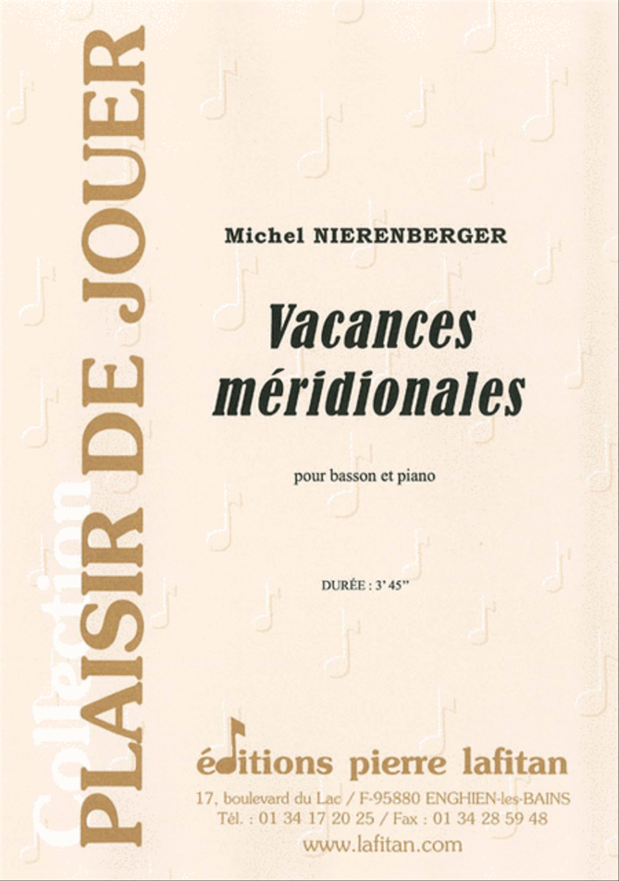 Vacances Méridionales Bassoon Solo scores gallery preview page 1