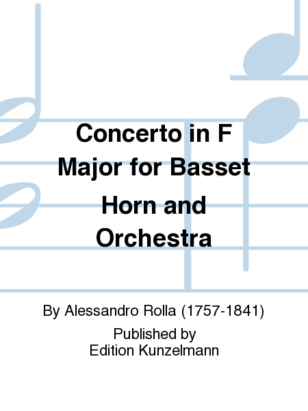 Concerto in F Major for Basset Horn and Orchestra