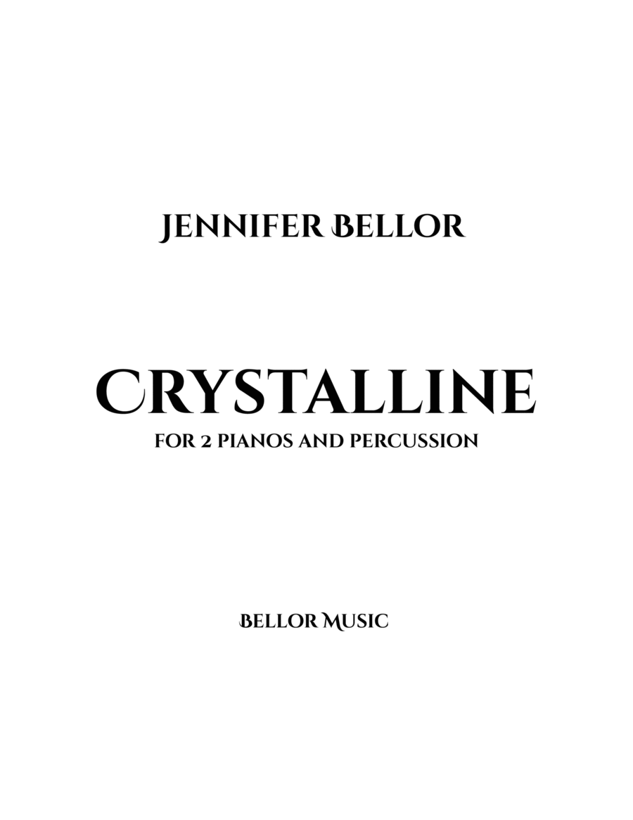 Crystalline - 2 Pianos and 2 Percussionists image number null