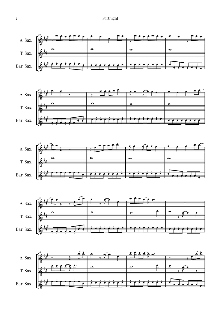Fortnight Woodwind Trio scores gallery preview page 2