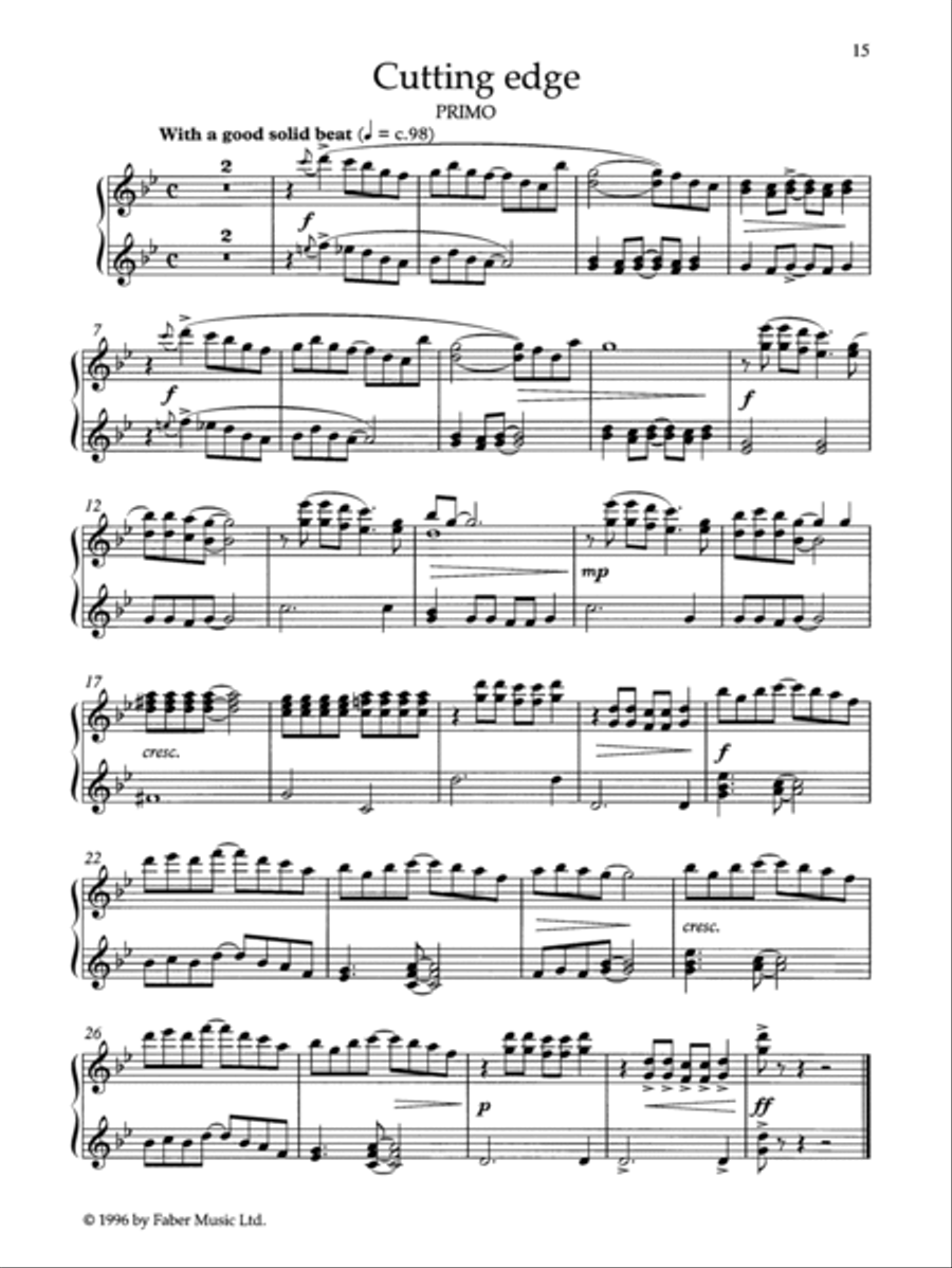 Easy Jazzin' About -- Fun Pieces for Piano / Keyboard Duet Small Ensemble scores gallery preview page 4