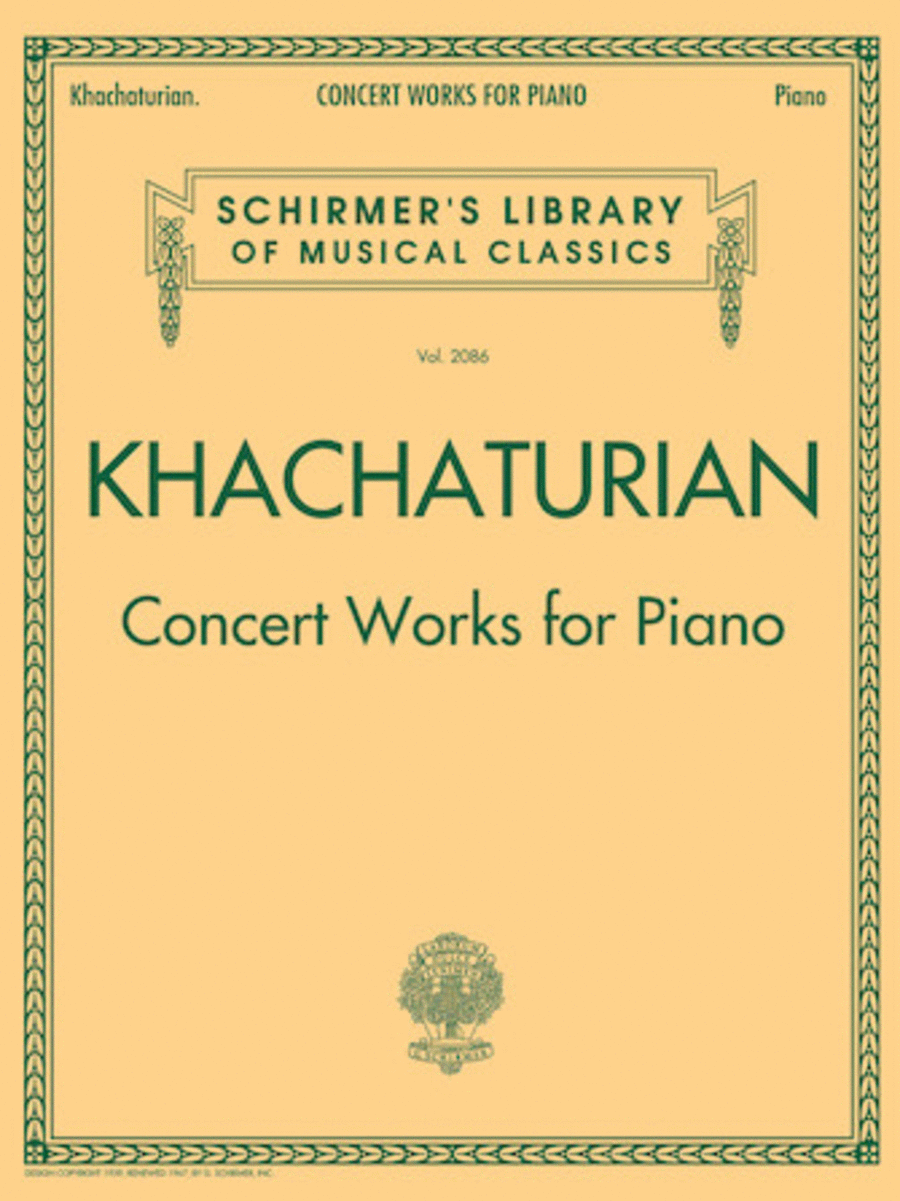 Concert Works for Piano Piano Solo scores gallery preview page 1