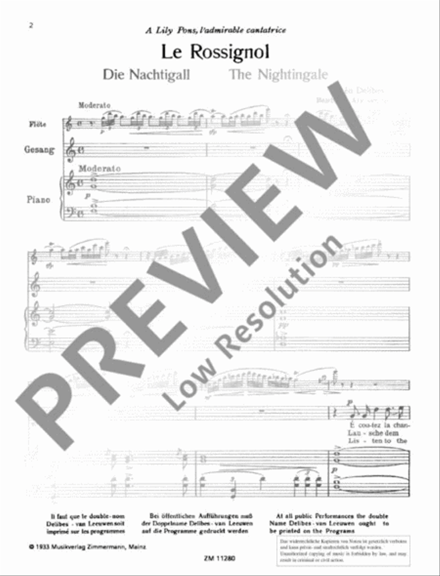 The Nightingale Flute scores gallery preview page 3