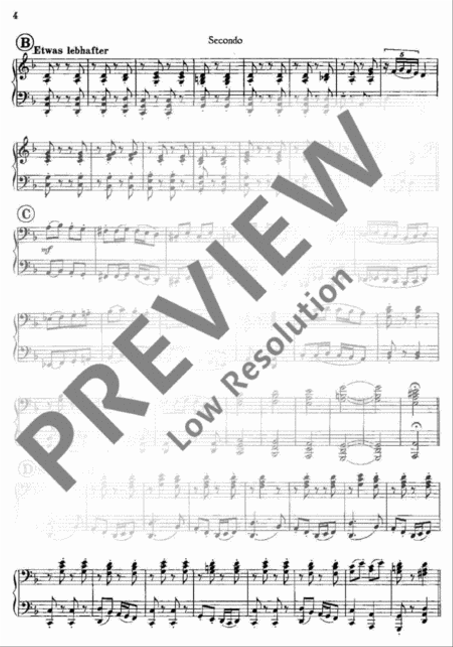 Slavonic Dances with Variations Piano Duet scores gallery preview page 5