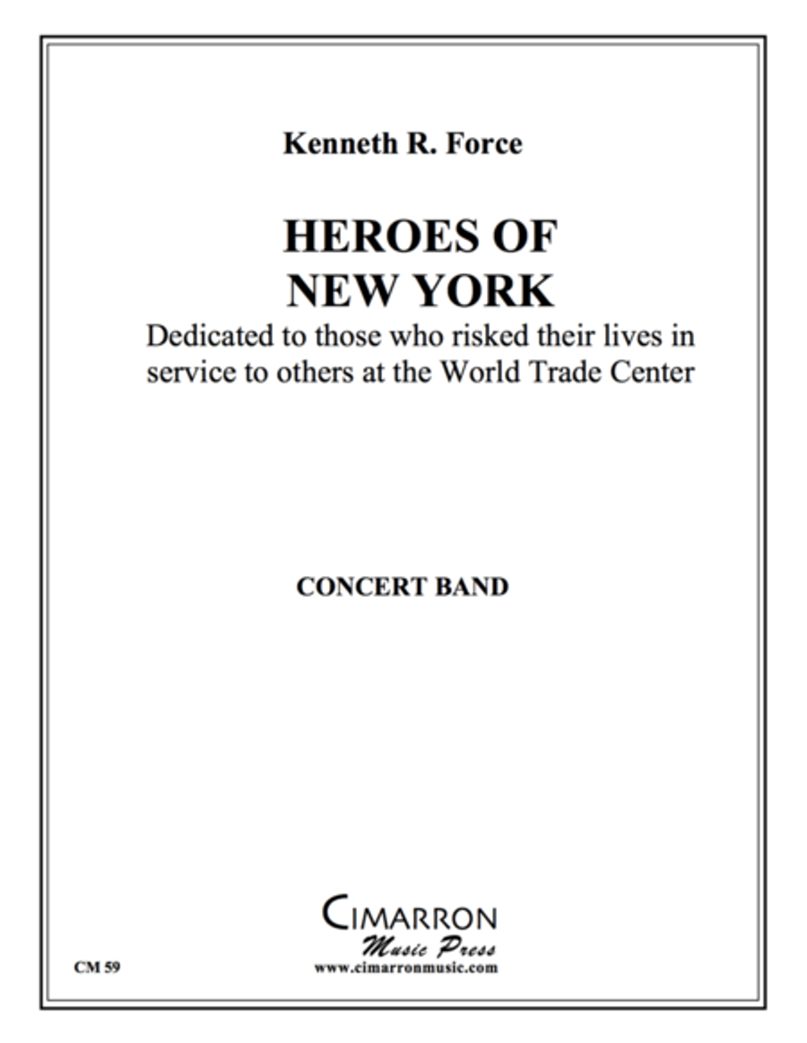 Heroes of New York Heroes of New York Concert Band scores gallery preview page 1