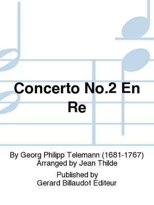 Book cover for Concerto No. 2 En Re