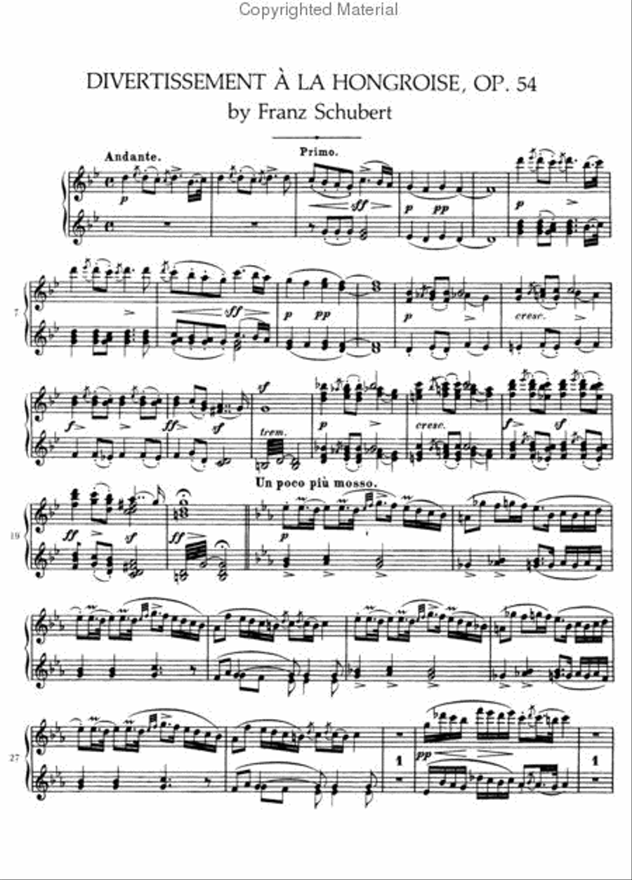 Four-Hand Piano Music by Nineteenth-Century Masters Small Ensemble scores gallery preview page 4
