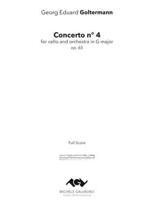 Book cover for Cello Concerto n° 4, op. 65 in G major - Critical Edition - Score & Parts