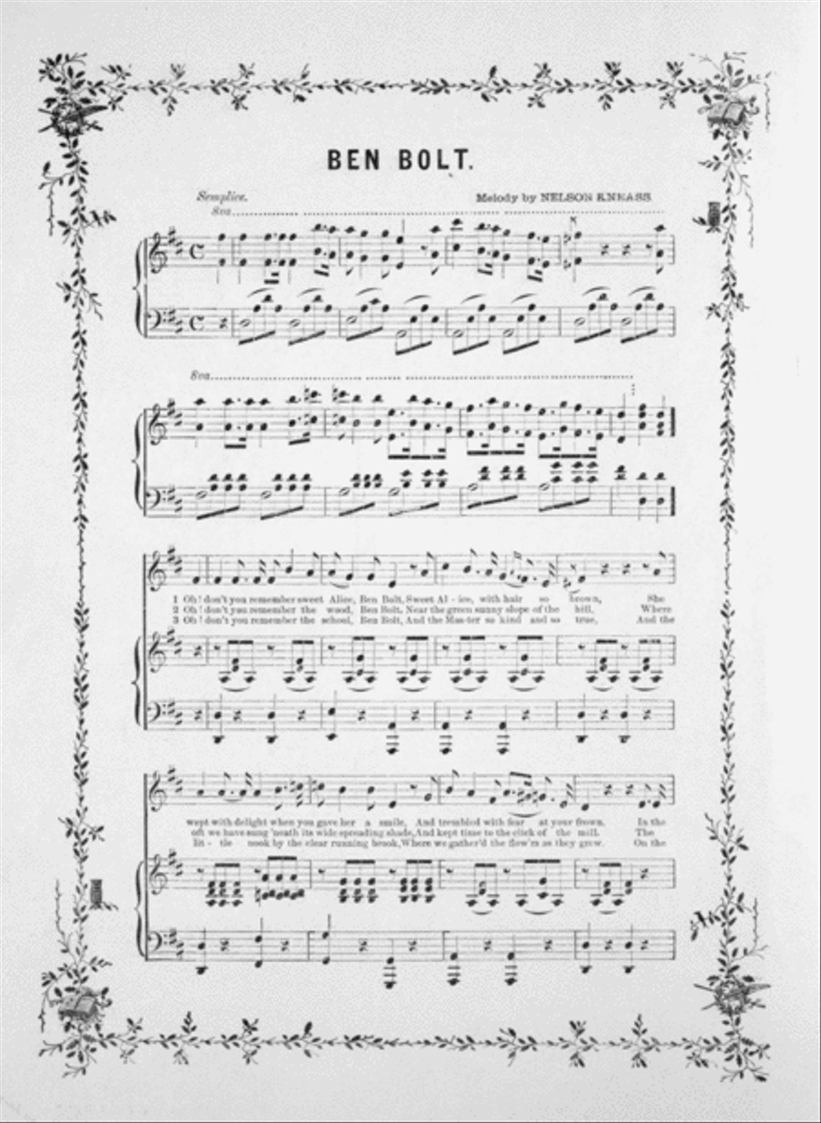 Ben Bolt. The Trilby Song Voice scores gallery preview page 2