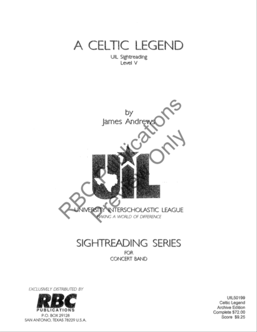Celtic Legend (Score) Concert Band scores gallery preview page 2
