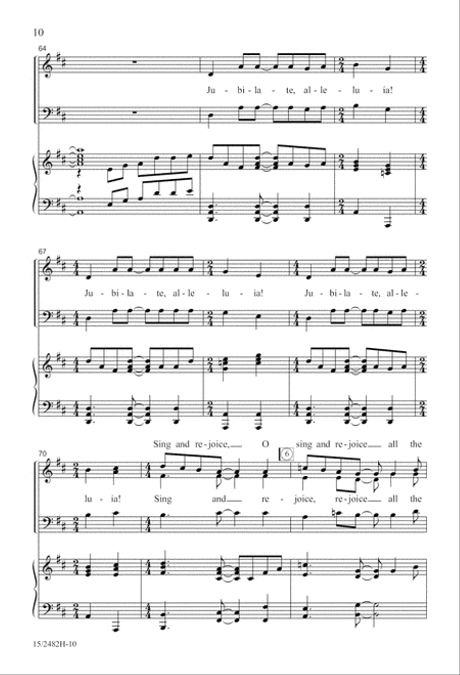 Jubilate, Alleluia! Jubilate, Alleluia! 3-Part scores gallery preview page 10
