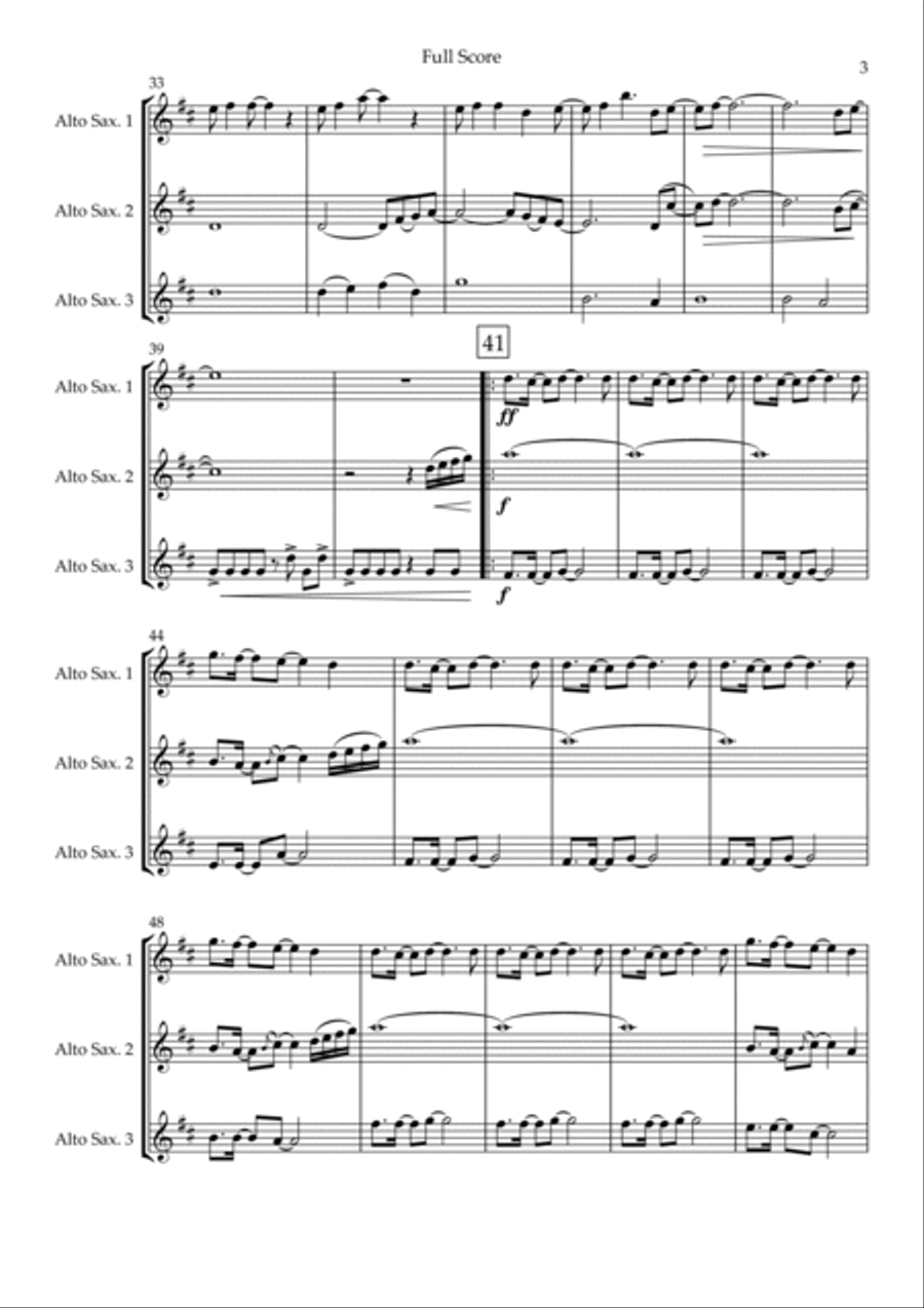 Without You Woodwind Trio scores gallery preview page 3