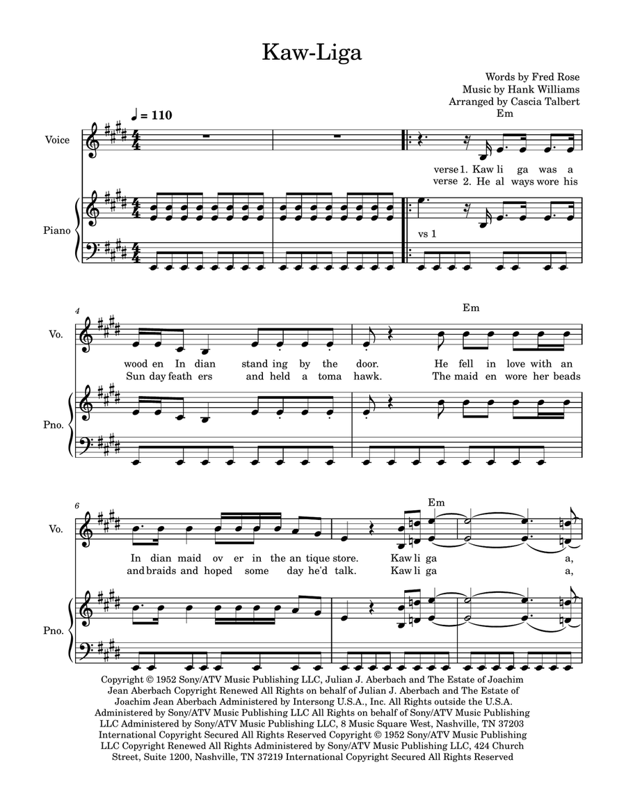Kaw-Liga Piano Solo scores gallery preview page 1