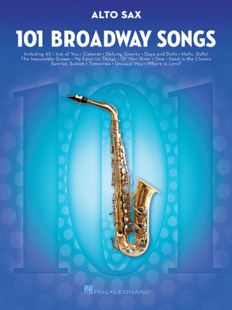101 Broadway Songs for Alto Sax Alto Saxophone scores gallery preview page 1