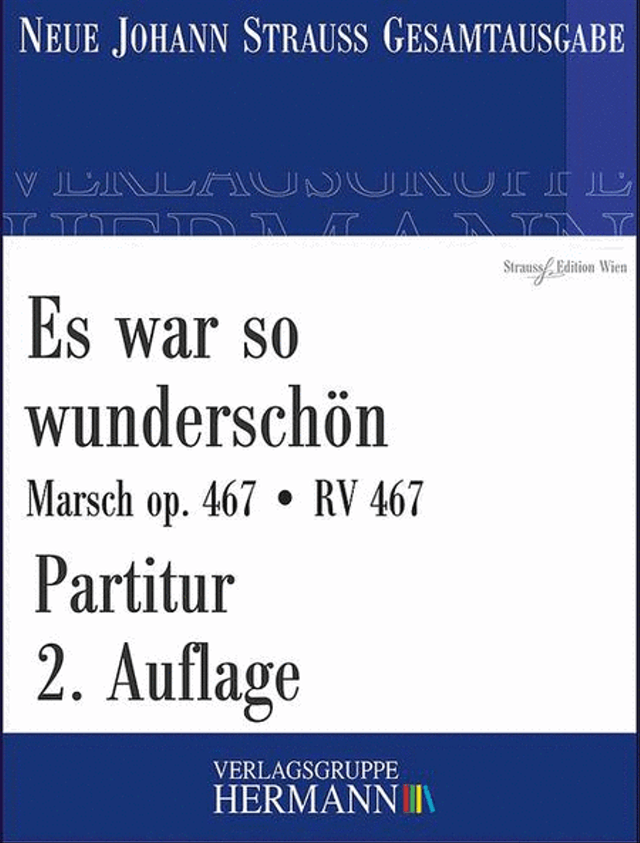 Es war so wunderschön op. 467 RV 467 Orchestra scores gallery preview page 1