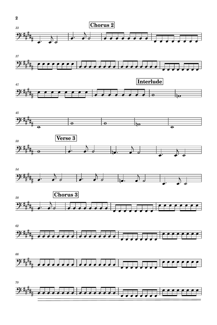 Fortunate Son Fortunate Son Bass Guitar scores gallery preview page 2