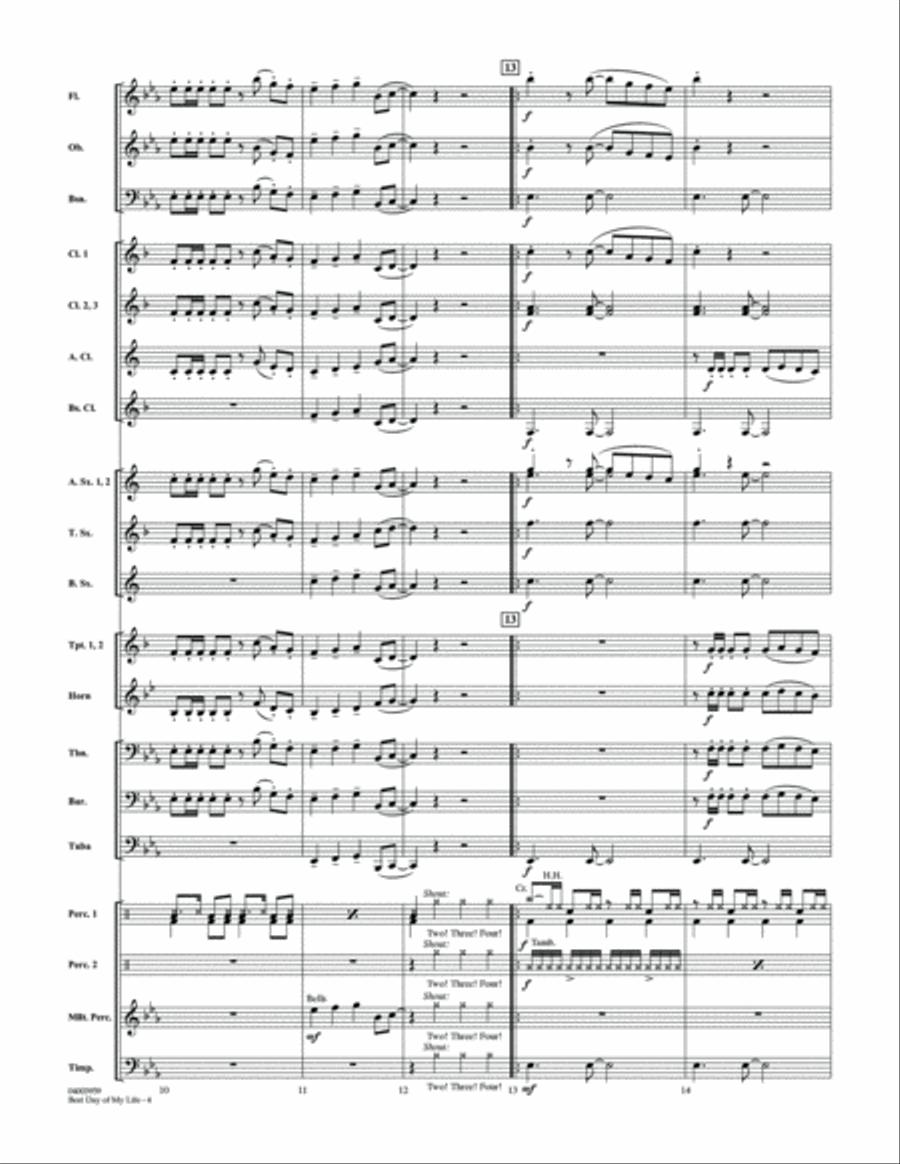 Best Day of My Life - Conductor Score (Full Score) Concert Band scores gallery preview page 4