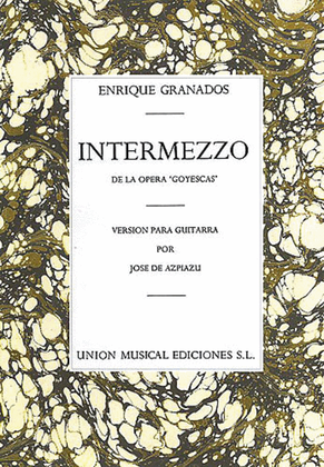 Book cover for Granados Intermezzo From Goyescas (azpiazu)