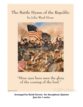 Book cover for Battle Hymn of the Republic for Saxophone Quintet