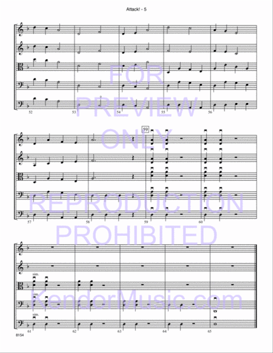 Attack! Attack! String Orchestra scores gallery preview page 6