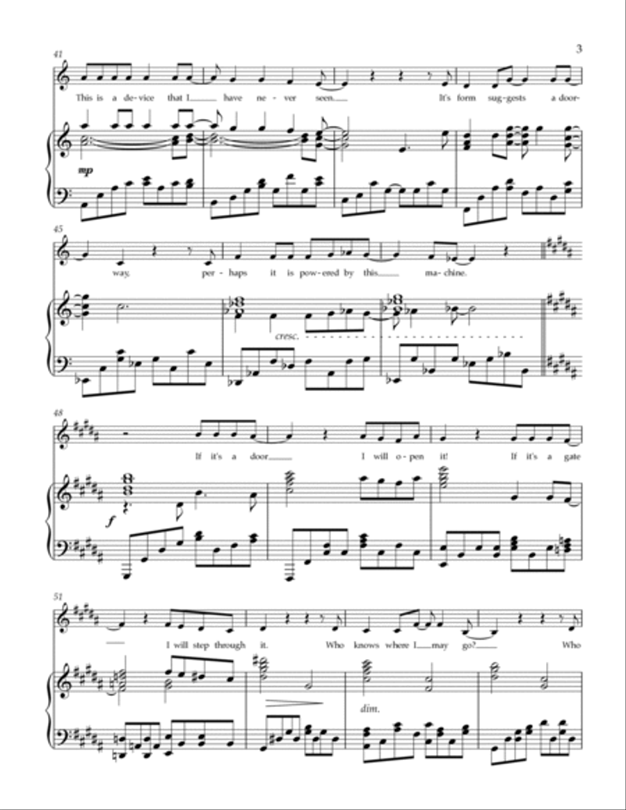 Who Knows Where I May Go? Piano, Vocal, Guitar scores gallery preview page 3