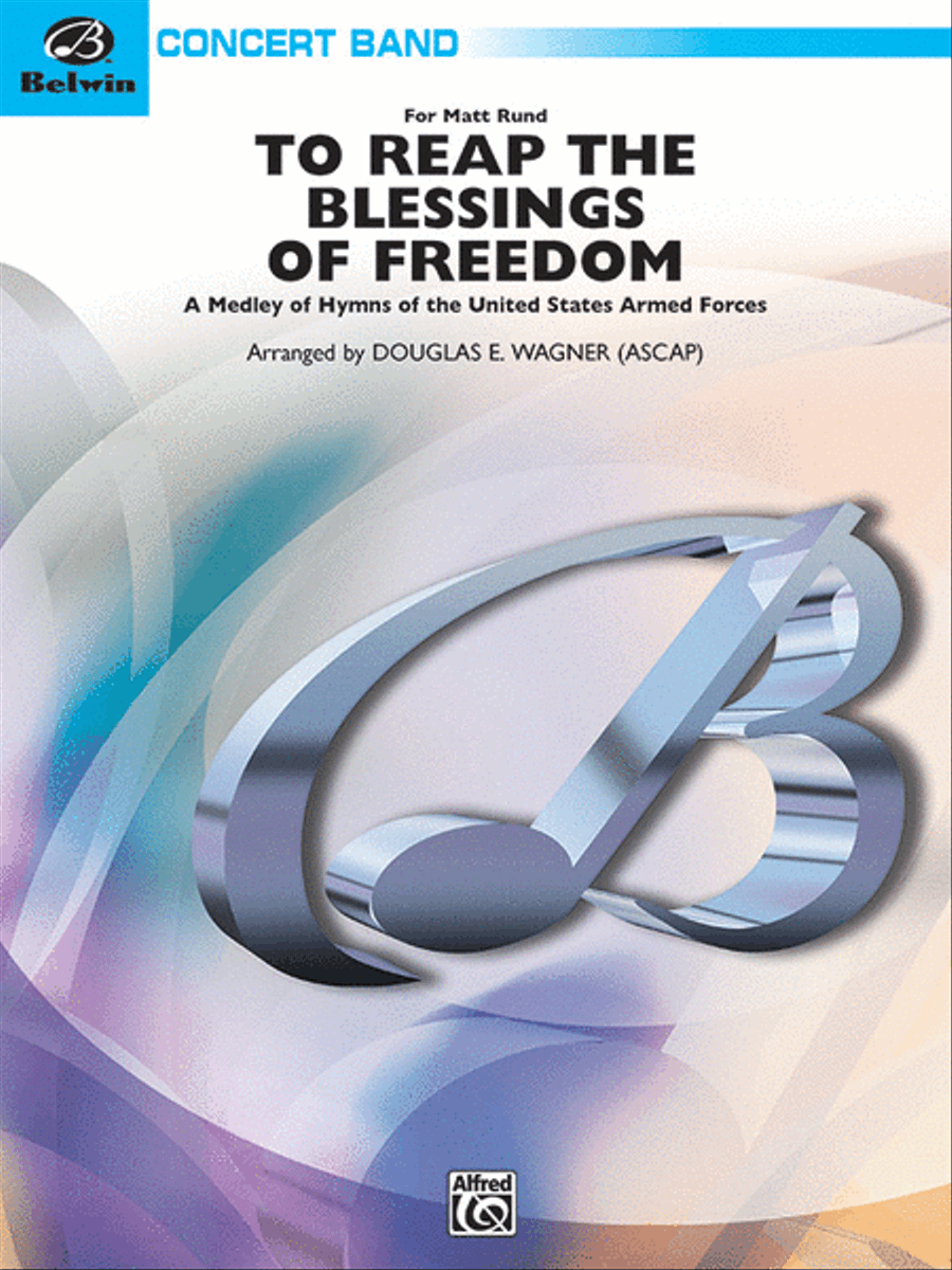 To Reap the Blessings of Freedom Concert Band scores gallery preview page 1