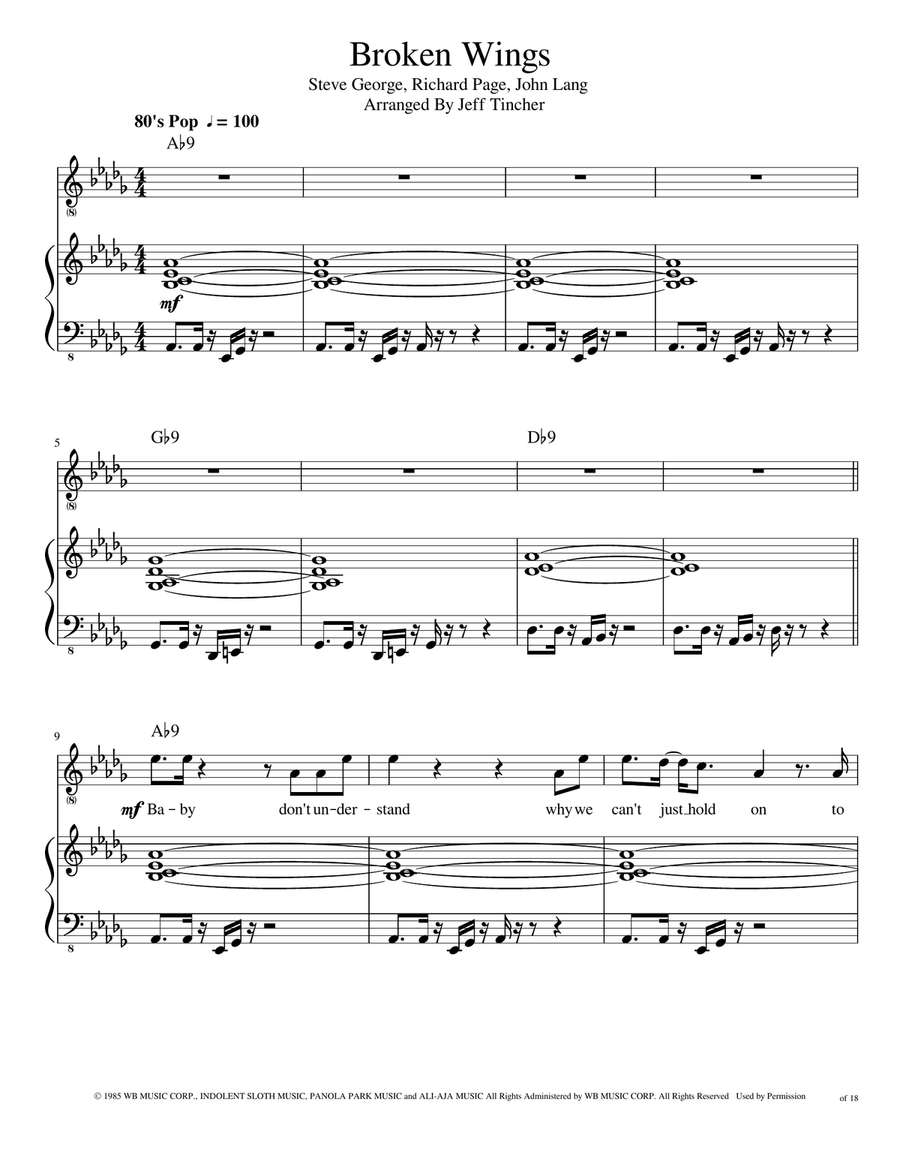 Broken Wings Voice scores gallery preview page 2