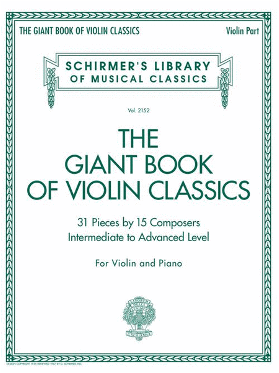 Giant Book of Violin Classics Violin Solo scores gallery preview page 9