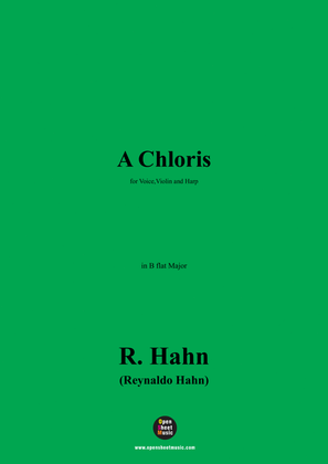 R. Hahn-A Chloris,in B flat Major