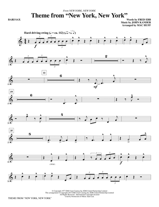 Theme from "New York, New York" - Baritone Sax