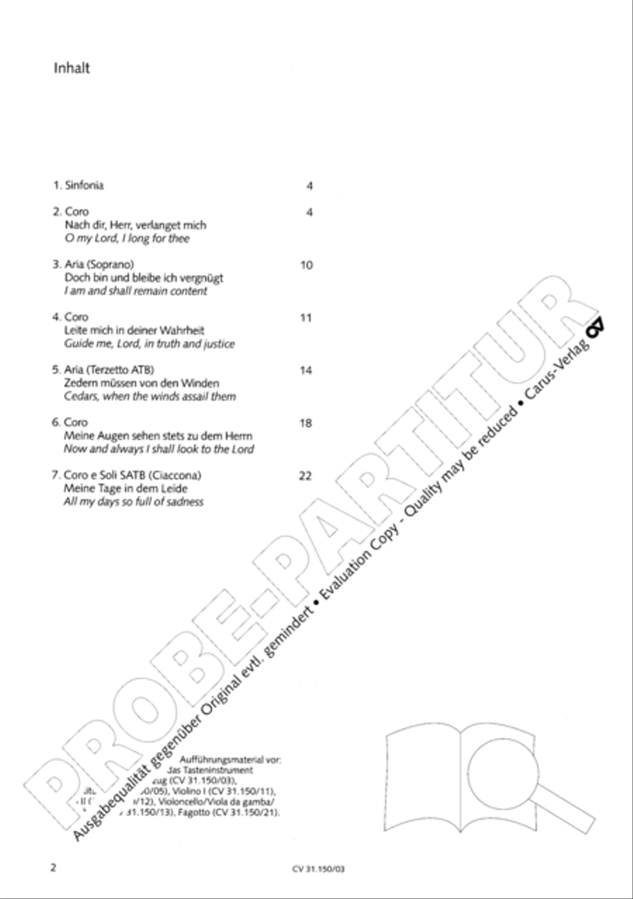 O my Lord, I long for thee (Nach dir, Herr, verlanget mich) 4-Part scores gallery preview page 3